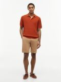 Portocaliu Tricou Polo Cu Croiala Lejera Uzat  Barbati