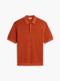 Portocaliu Tricou Polo Cu Croiala Lejera Uzat  Barbati