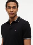 Black Heritage Regular Fit Stripe Trim Polo Shirt  Men