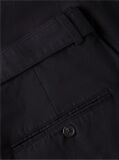 Black Linen Blend 10" Inseam Belted Chino Shorts  Men