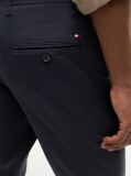 Blue Pantaloni Chino Cu Imprimeu Bleecker Slim  Barbati
