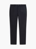 Blue Pantaloni Chino Cu Imprimeu Bleecker Slim  Barbati