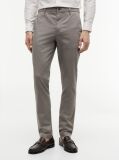 Gri Pantaloni Chino Cu Imprimeu Bleecker Slim  Barbati