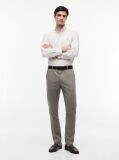 Gri Pantaloni Chino Cu Imprimeu Bleecker Slim  Barbati