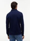 Blue Polo Cu Maneca Lunga Si Croiala Regular  Barbati