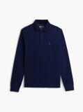 Blue Polo Cu Maneca Lunga Si Croiala Regular  Barbati