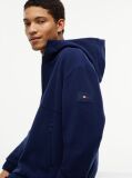 Blue Hanorac Fleece Performance Cu Croiala Lejera Si Fermoar  Barbati