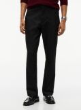 Negru Pantaloni Chinos Denton Cu Croiala Dreapta  Barbati