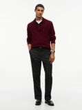 Negru Pantaloni Chinos Denton Cu Croiala Dreapta  Barbati