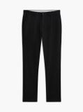 Negru Pantaloni Chinos Denton Cu Croiala Dreapta  Barbati