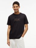 Black Logo Interlock Knit T-Shirt  Men