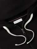 Negru Hanorac Cu Fleece Steag Brodat Si Fermoar  Barbati