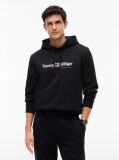Negru Hanorac Cu Fleece Logo Si Cordon  Barbati