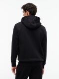 Negru Hanorac Cu Fleece Logo Si Cordon  Barbati
