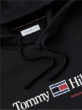 Negru Hanorac Cu Fleece Logo Si Cordon  Barbati