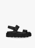 Negru Sandale Cu Logo Si Velcro  Fete