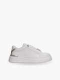 White TH Monogram Metallic Trim Sneakers  Girls