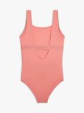 Roz Costum De Baie Original Cu Decolteu Patrat   Fete