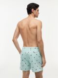 Multi Ithaca Embroidery Mid Length Swim Shorts  Men