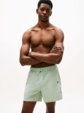 Green Original Logo Mid Length Swim Shorts  Men