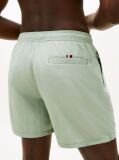 Green Original Logo Mid Length Swim Shorts  Men