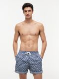 Blue Print Mid Length Swim Shorts  Men