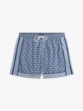 Blue Print Mid Length Swim Shorts  Men
