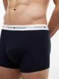Blue 3-Pack Signature Repeat Logo Waistband Trunks  Men