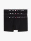 Black 3-Pack TH Original Logo Waistband Trunks  Men