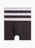 Negru 3-Pack Boxeri Cu Logo Pe Talie  Barbati