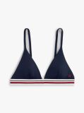 Blue Top Bikini Triunghiular Cu Dungi Global  Femei