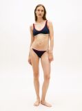 Blue Slip Clasic Cu Legaturi Laterale  Femei