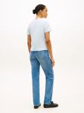 Blue Tricou Cu Logo Si Guler Rotund  Femei