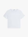 Blue Tricou Cu Logo Si Guler Rotund  Femei