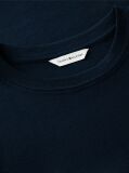 Blue Tricou Cu Nervuri Slim Fit Cu Steag Brodat  Femei