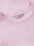 Roz Tricou Cu Nervuri Slim Fit Cu Steag Brodat  Femei