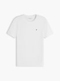 Alb Tricou Cu Nervuri Slim Fit Cu Steag Brodat  Femei