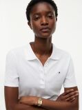 Alb Tricou Polo 1985 Slim  Femei
