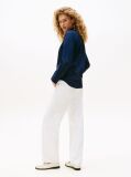 Blue Camasa Regular Elastica Cu Maneci Lungi  Femei