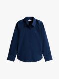Blue Camasa Regular Elastica Cu Maneci Lungi  Femei