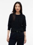 Black Pure Wool Cable Knit Jumper  Women