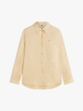 Beige Regular Fit Linen Shirt  Women