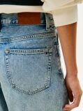 Blue Blugi Twist '70s Cu Talie Inalta Si Croiala Wide  Femei