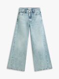 Blue Blugi Twist '70s Cu Talie Inalta Si Croiala Wide  Femei