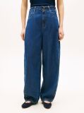 Blue Belted High Rise Balloon Leg Jeans  Women