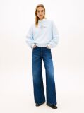 Blue Crest Embroidery Relaxed Terry Sweatshirt  Women