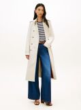 Bej Palton Trench Slim Cu Nasturi Aurii  Femei