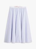 Multi Fusta Midi In Linie A Cu Banda Elastica Cu Logo  Femei