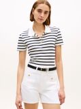 Multi Bluza Polo Slim Cu Nasturi Aurii  Femei
