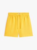 Portocaliu Pantaloni Scurti Din In Pur Cu Steag Brodat  Femei